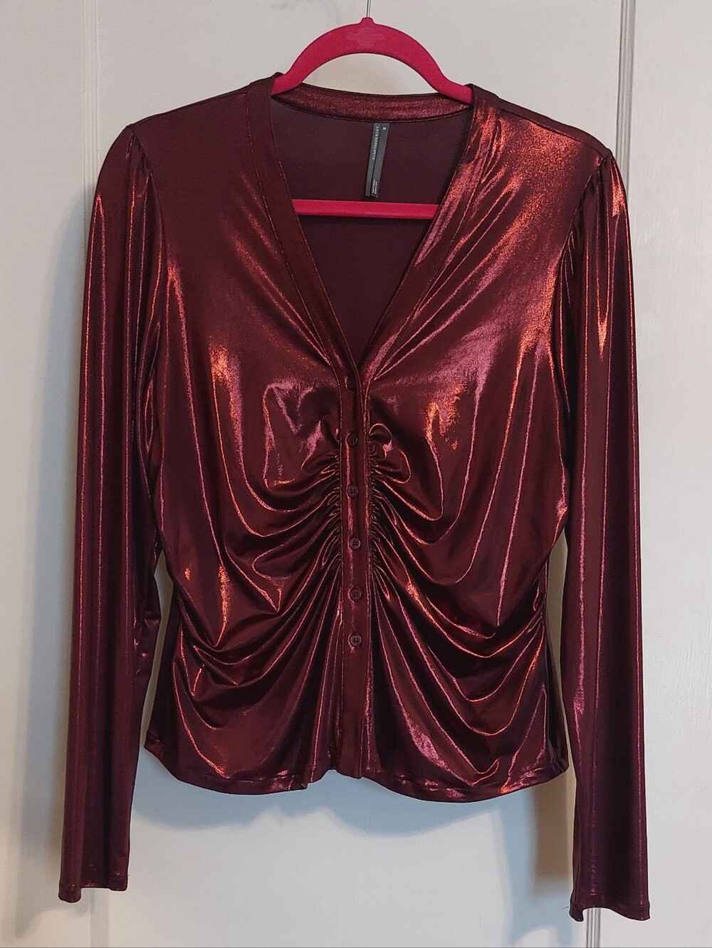 Anthropologie Metallic Cardigan